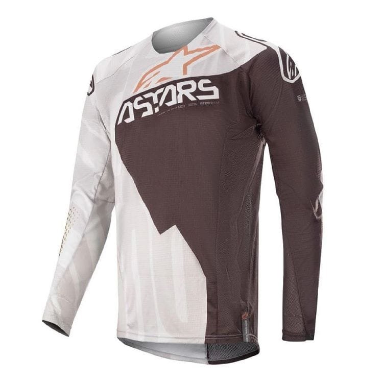 ALPINESTARS TECHSTAR FACTORY METAL JERSEY BLANCO / NEGRO