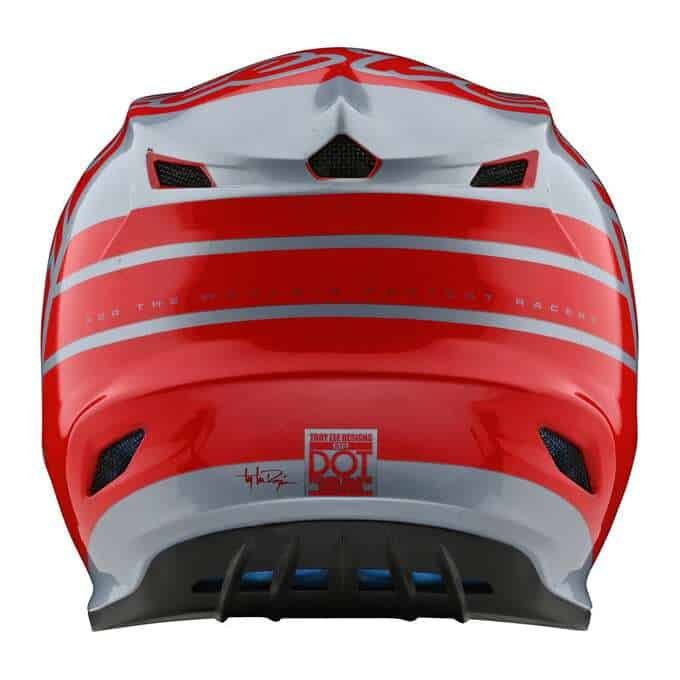 TROY LEE DESIGNS GP HELMET SILHOUETTE RED / SILVER - Imagen 3