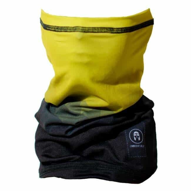 BANDANA IMMORTALE SHIELD NEGRO / AMARILLO - Imagen 2