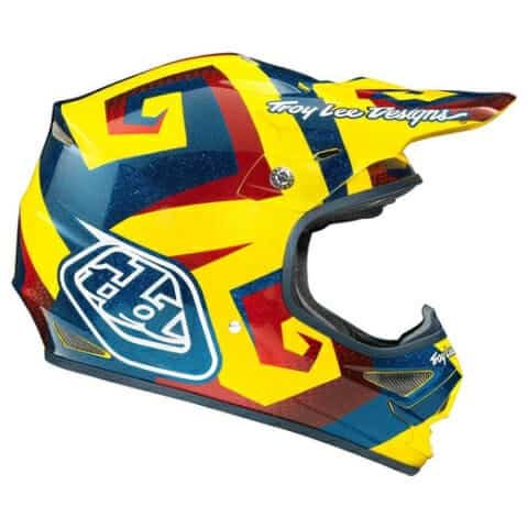 TROY LEE DESIGNS AIR DE VEGA AMARILLO / ROJO / AZUL GLOSS - Imagen 2