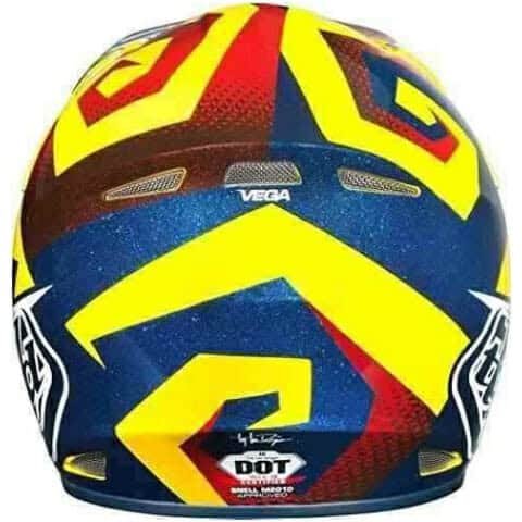 TROY LEE DESIGNS AIR DE VEGA AMARILLO / ROJO / AZUL GLOSS - Imagen 3