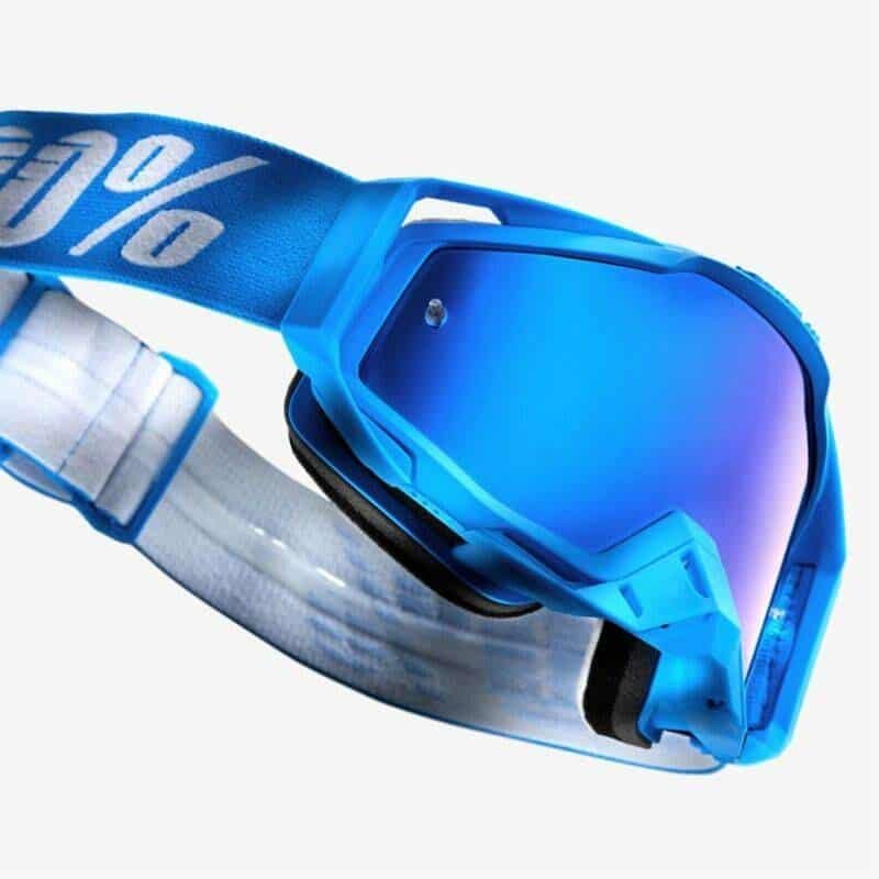 GOGGLES 100% RACECRAFT AZUL MONOBLOCK - LENTE AZUL - Imagen 2
